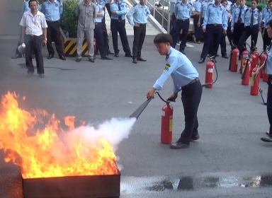 Huấn luyện nhân viên về phòng cháy chữa cháy 