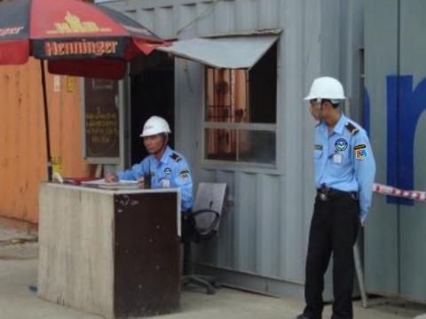 Bảo vệ công trường thi công tại  Thuận An 